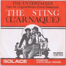 MARVIN HAMLISH Music From "The Sting" The Entertainer / Solace (MCA 4C 006-95370) Belgium 1974 PS 45